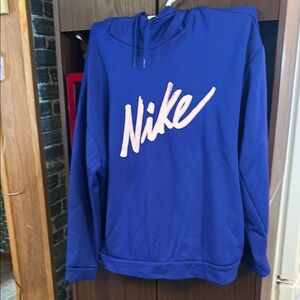 Nike nylon hooded sweatshirt in size L